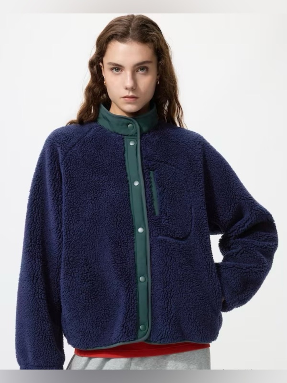 Uniqlo Pile Lined Fleece Combination Jacket- XL